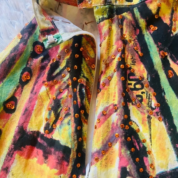 COPY - Girl Pearl Earring Pleated Skirt Sequin Floral 2 S - Picture 5 of 16